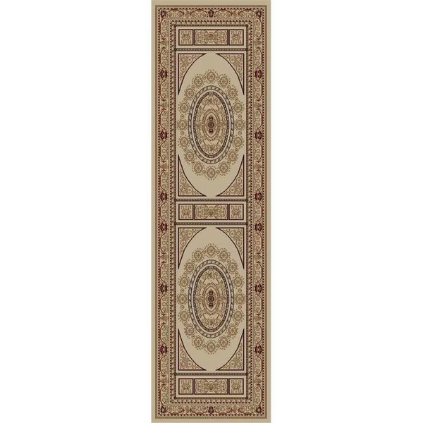 2 ft. 3 in. x 7 ft. 7 in. Jewel Aubusson - Ivory, Concord Global, Mfr#: 44122